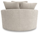 Cuddle Plush - Oversized Swivel Accent Chair - Arctic