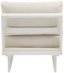 Maldives - Water Resistant Outdoor Patio Armless Chair With White Frame