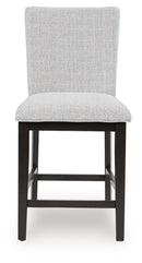 Neymorton - Upholstered Barstool (Set of 2) - Dark Grayish Brown