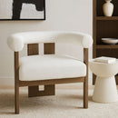 Arienzo - Performance Fabric Upholstered Accent Chair - Walnut Base