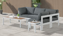 Nizuc - Outdoor Patio 4 Piece Modular Sectional With White Frame