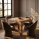 Selene - Upholstered Swivel Dining Chair