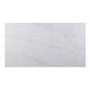 Gerardo - 30" Dining Table - White Marble Top & Weathered Espresso