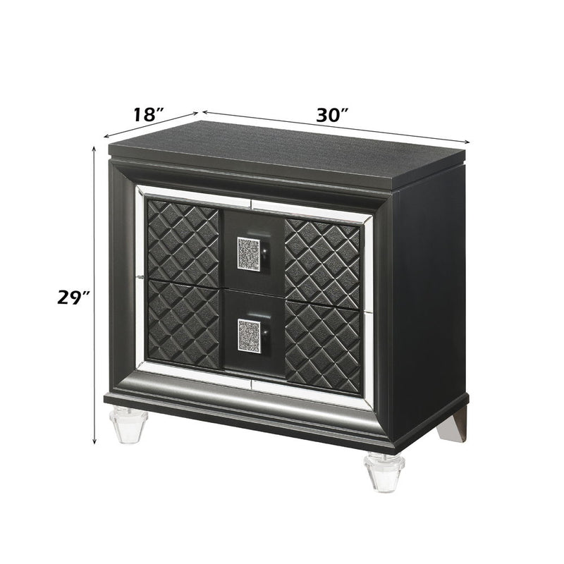 Sawyer - Nightstand - Metallic Gray