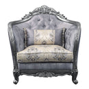 Ariadne - Chair With Pillow - Fabric & Platinum