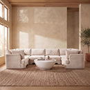 Hammond - Velvet Performance Fabric Upholstered 6 Piece U-Shaped Sectional