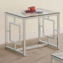 Merced - Glass Top Metal Table