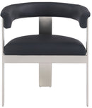 Romeo - Faux Leather Dining Chair With Silver Base (Set of 2)