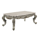 Miliani - Coffee Table With Marble Top - Natural Marble Top & Antique Bronze