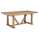 Middleton - 106" Extension Leaf Dining Table - Natural Brown