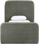 Fira - Chenille Fabric Upholstered Bed