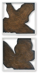 Landley - Wall Decor Set (Set of 2) - Brown / White