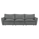 Eaden - Power Sofa With Sleeper - Gray Chenille