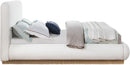 Rigby - Linen Bed With Natural Base