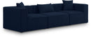 Cube - Linen Modular 3 Seat Sofa
