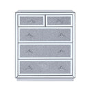 Noralie - Console Cabinet - Faux Diamonds & Mirrored