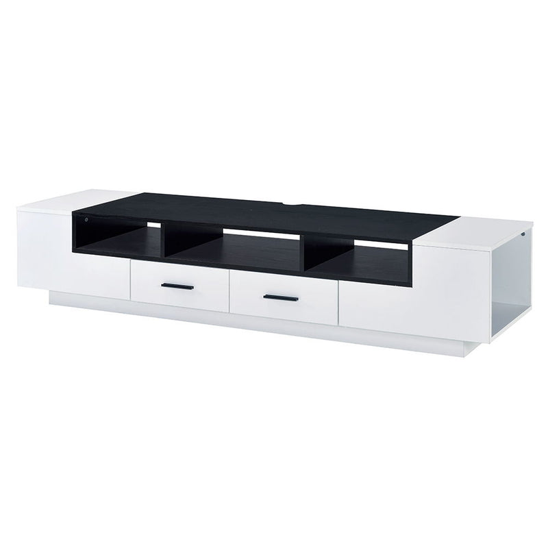Armour - TV Stand - White & Black