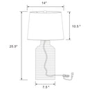 Nairobi - Empire Shade Handwoven Rattan Table Lamp - Natural
