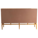 Zira - Wood Parquet Storage Accent Cabinet