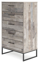 Neilsville - Five Drawer Chest - Whitewash