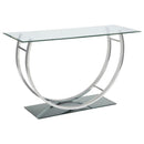 Danville - Rectangular U-Shaped Glass Top Table