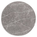 Glinari - Round Dining Room Table - Taupe / Black