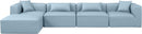 Cube - 5 Piece Modular Sectional With Chaise