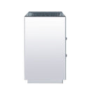 Nysa - 20" X 14" Accent Table - Mirrored & Faux Crystals