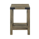 Abiram - End Table - Rustic Oak