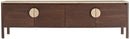 Varenna - 69" Genuine Marble And Acacia Wood Media Console