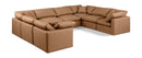 Indulge - Faux Leather 8 Piece Modular Sectional