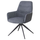 Hester - Arm Chair (Set of 2) - Gray Fabric