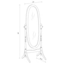 Foyet - Wood Adjustable Length Cheval Mirror