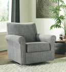 Renley - Swivel Glider Accent Chair - Ash
