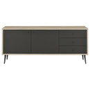 Maeve - 2 Door Engineered Wood Cabinet - Antique Pine And Gray