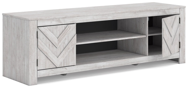 Cayboni - LG TV Stand With Fireplace Option