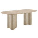 Jirina - Dining Table - Travertine Pattern