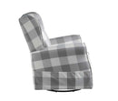 Patli - Swivel Chair With Glider - Gray Fabric