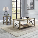 Abiram - End Table - Rustic Oak