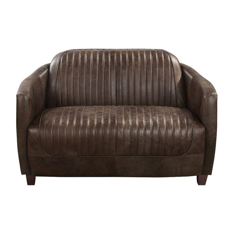 Brancaster - Loveseat - Antique Slate Top Grain Leather