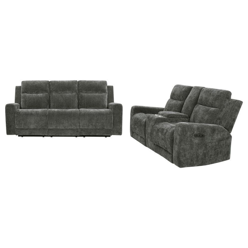 Kennett - Chenille Power Reclining Sofa Set