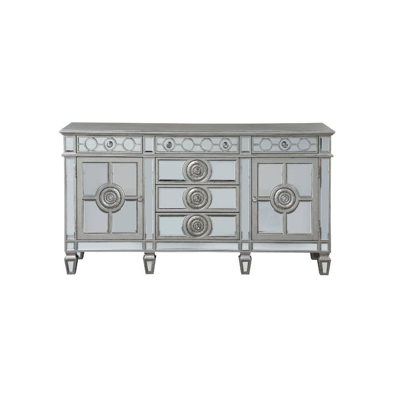 Varian - 36" Server - Mirrored & Antique Platinum