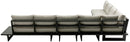 Maldives - 6 Piece Water Resistant Outdoor Patio Modular Sectional With Gray Base