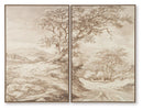 Stormish - Wall Art Set (Set of 2) - Beige / Brown