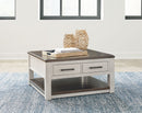 Darborn - Lift Top Cocktail Table - Gray / Brown