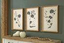 Huddwick - Wall Art Set (Set of 3) - Linen / Black