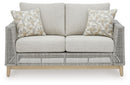 Seton Creek - Loveseat With Cushion - Gray