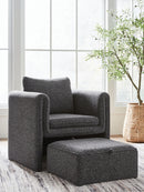 Vreni - Accent Chair - Charcoal / Black