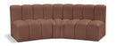 Arc - Faux Leather 3 Piece Modular Corner Sofa