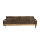 Silchester - Sofa - Distress Chocolate Top Grain Leather & Oak